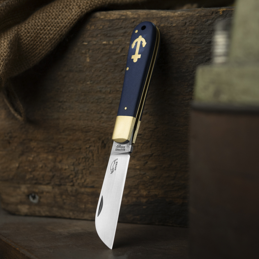 Otter Ankermesser Blue Richlite Knife Lounge Exclusive