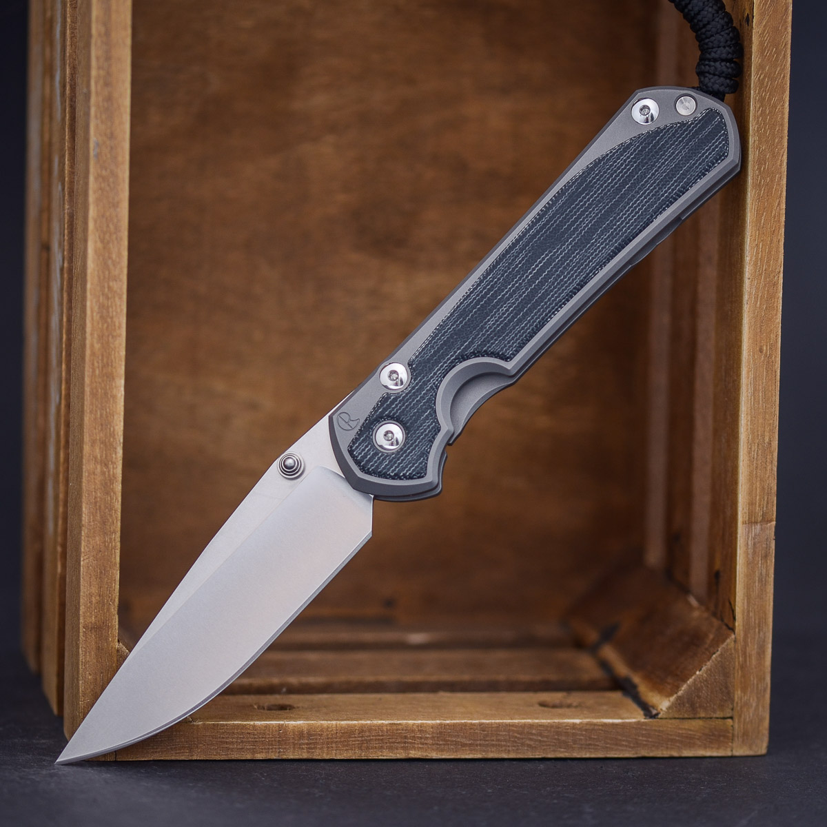 Chris Reeve Sebenza Micarta Schwarz Glass Blasted 