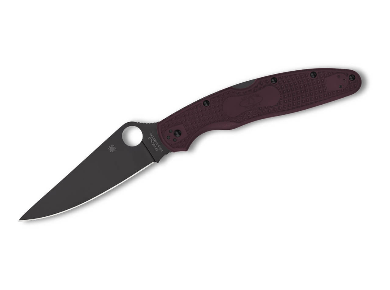 Spyderco Police 4 Lightweight Micro-Melt PD#1 Black Blade 